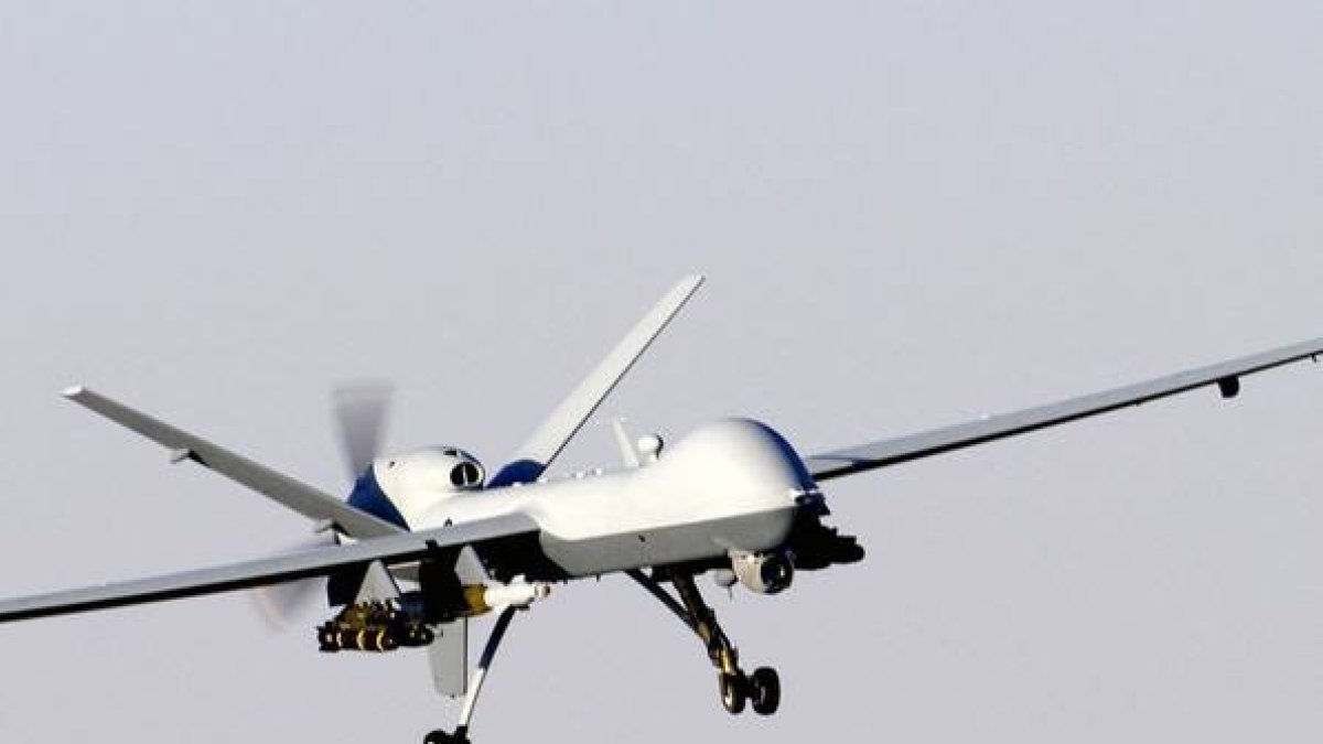 Un 'drone' estadounidense de uso militar, en una imagen de archivo.-