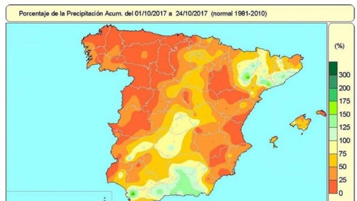 Imagen de la Península y sus temperaturas.-EUROPA PRESS