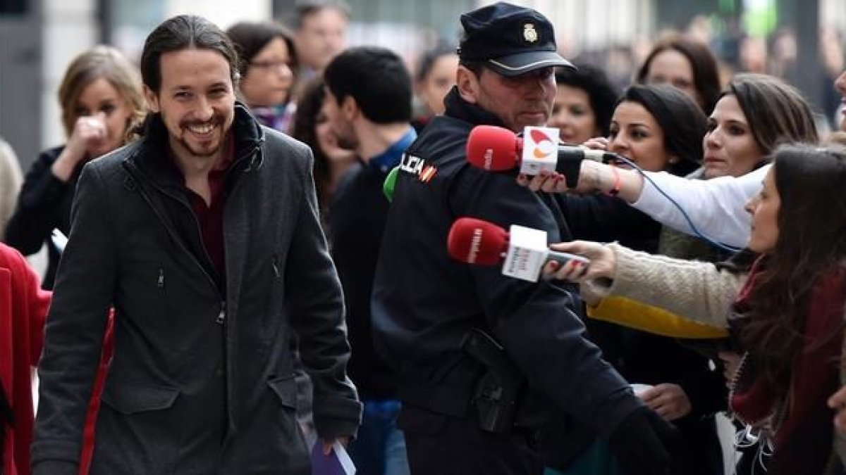 El secretario general de Podemos, Pablo Iglesias.-