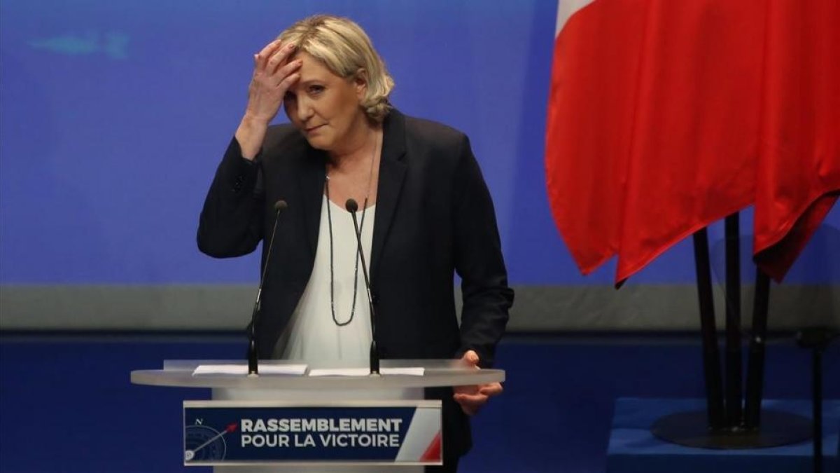 Marine Le Pen, en un acto del Frente Nacional.-THIBAULT VANDERMERSCH