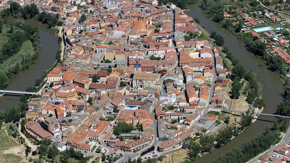 Vista aérea de Tudela de Duero-E. M.