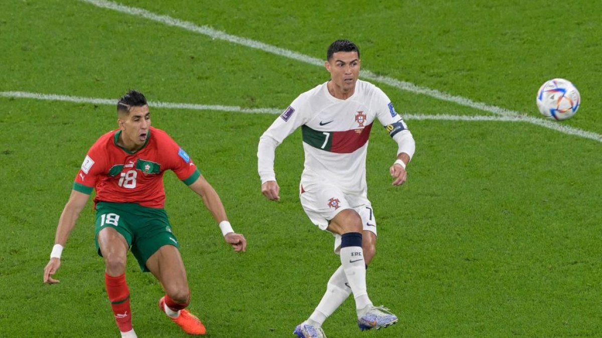 El Yamiq y Cristiano Ronaldo.