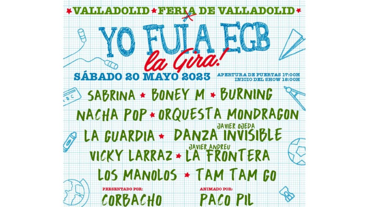 Gira de 'Yo fui a EGB' en Valladolid.