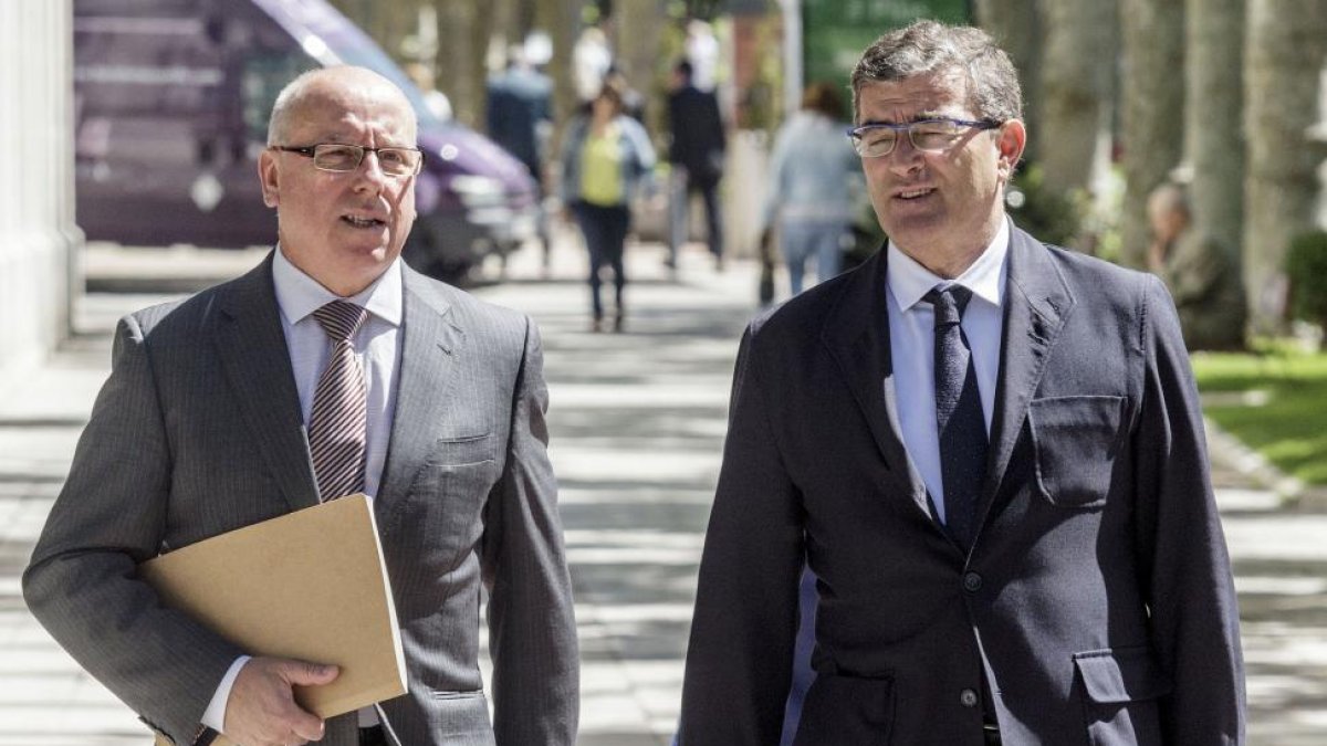 Alfonso Centeno y su abogado se dirigen al Tribunal Superior de Justicia de Castilla y León-SANTI OTERO