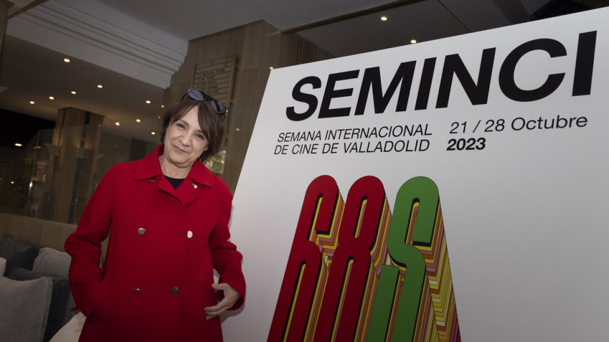 Blanca Portillo antes de participar en la gala del Cine Español este lunes en Valladolid. / PHOTOGENIC