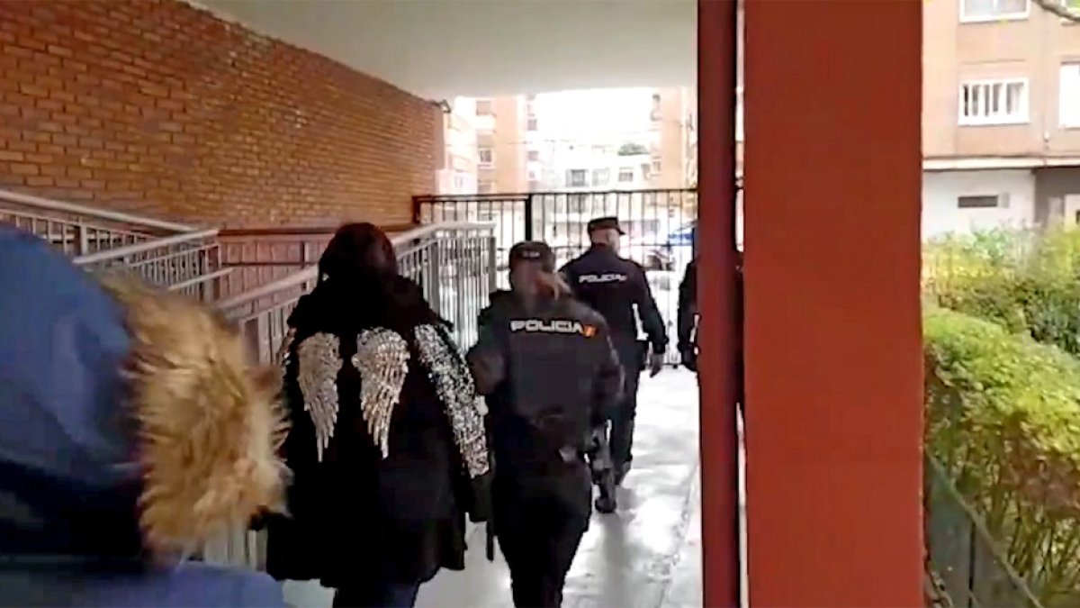 Una de las  detenidas en Valladolid en la operación de la Policía Nacional explotada a finales de 2019.- E.M.