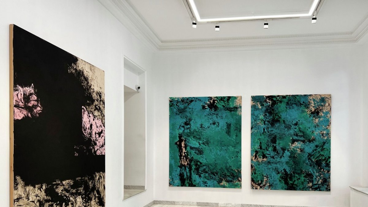 Una imagen de las obras de Carlos León reunidas en 'Encender'. | GALERÍA FERNANDO PRADILLA