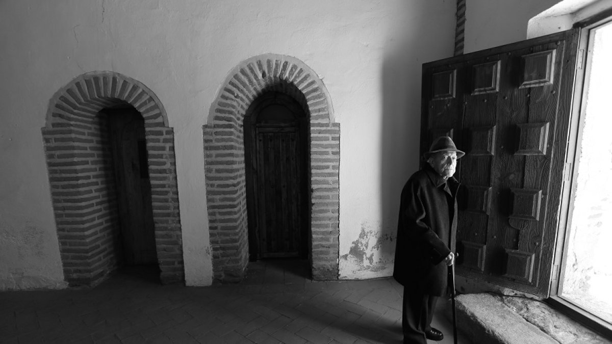 José Jiménez Lozano en la Lugareja, en Arévalo (Avila)