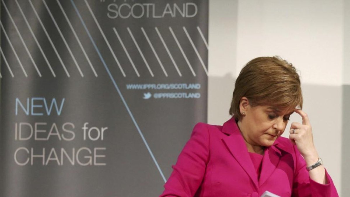 Nicola Sturgeon, este lunes.-POOL / REUTERS