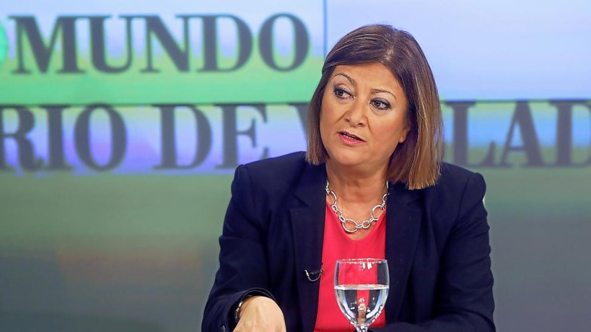 Imagen de archivo de la alcaldesa de Medina, Teresa López, durante el programa La Quinta Esquina-J.M. Lostau
