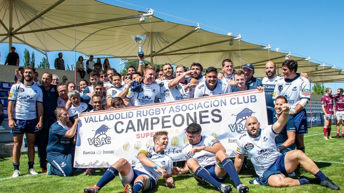 VRAC Quesos Entrepinares, campeón de la última Liga de rugby. / EL MUNDO