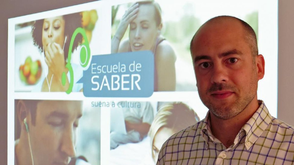 Íñigo Velasco, licenciado en Derecho de la Universidad de Burgos, es el fundador de la Escuela de Saber.-EL MUNDO
