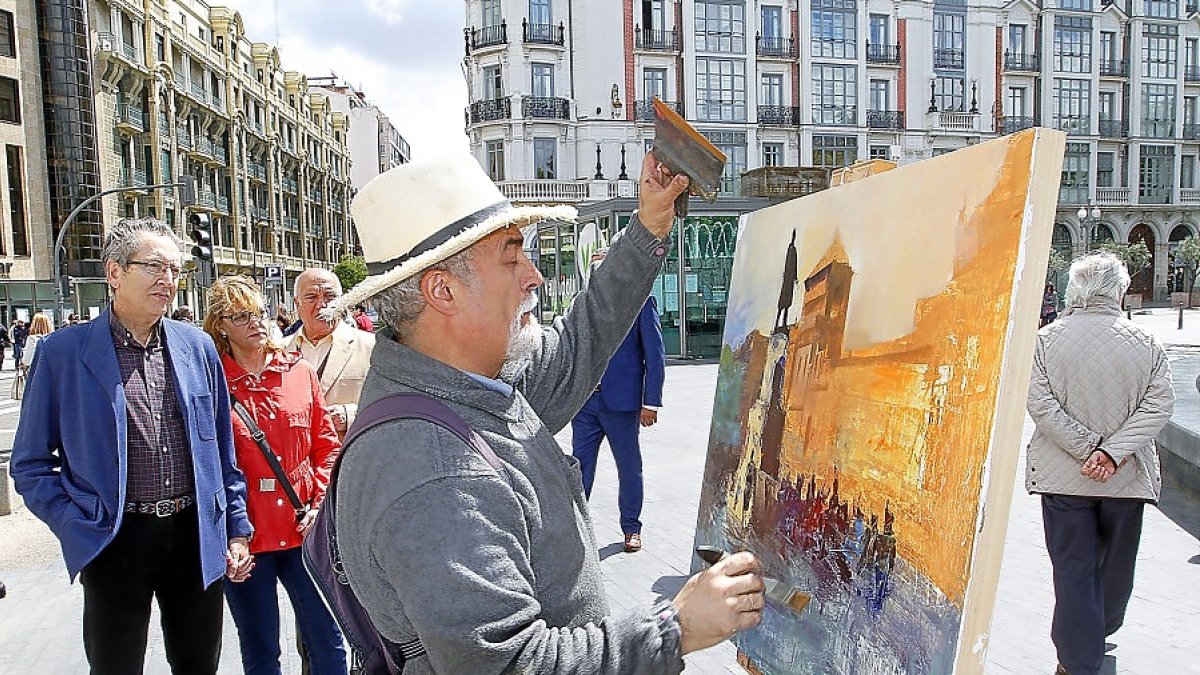 Una imagen de archivo del Premio de Pintura. | LOSTAU