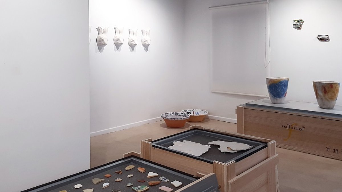 Una imagen de la exposición en el Museo de Cerámica de Aranda. | NÉXODOS