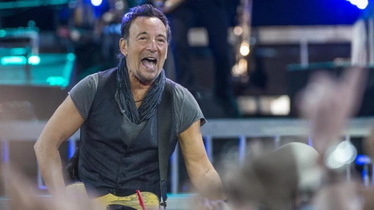 Springsteen, en el Camp Nou en el 2016.-FERRAN SENDRA