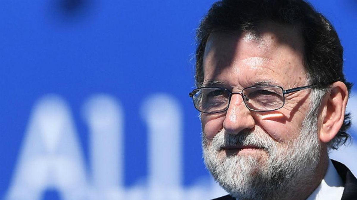 Mariano Rajoy, el pasado jueves, en la cumbre de la OTAN en Bruselas.-AFP