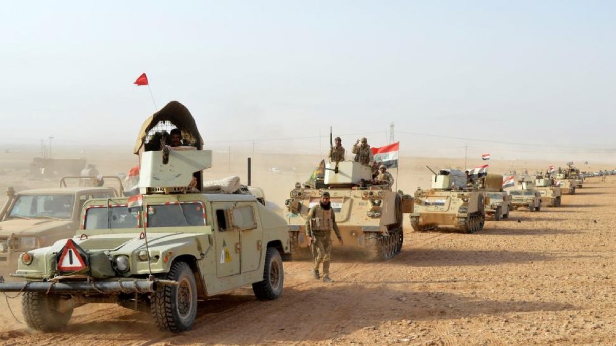 Las tropas de Irak después de liberar la ciudad de Rawa del Estado Islámico (EI). 17 de noviembre de 2017.-REUTERS / OSAMAH WAHEEB (REUTERS)