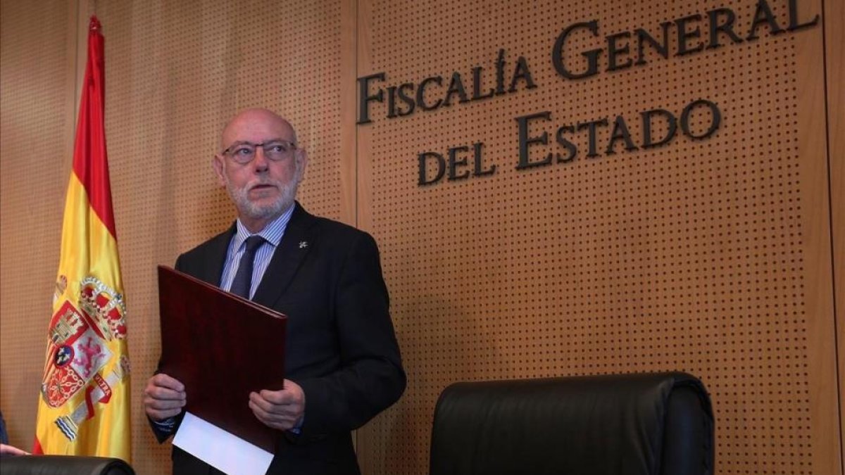 El fiscal general del Estado, José Manuel Maza.-DAVID CASTRO