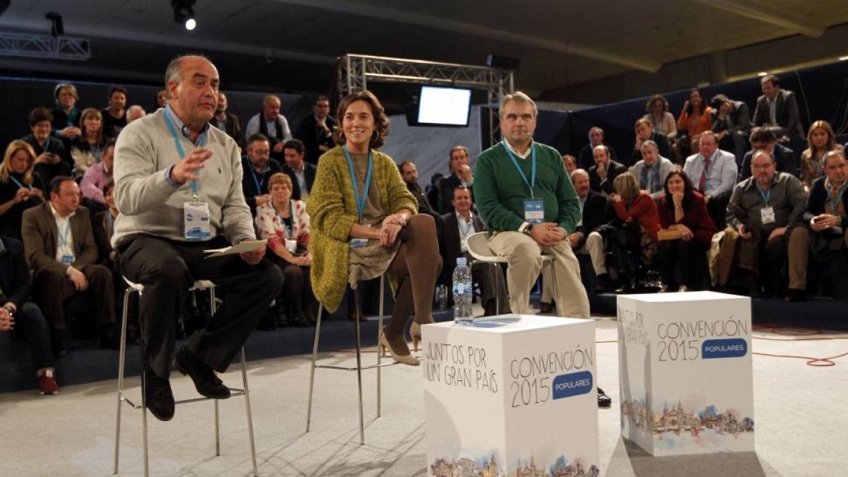 El alcalde de Àvila Miguel Ángel García Nieto, durante su intervención en la mesa sobre discapacidad y dependencia dentro de la Convención del Partido Popular-Ical