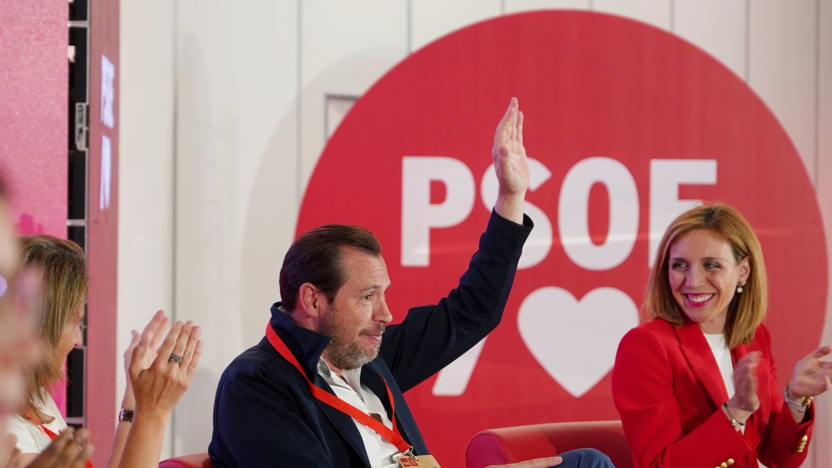 El alcalde de Valladolid, Óscar Puente, participa en un foro sobre la Agenda 2030 en la Conferencia Municipal del PSOE. ICAL