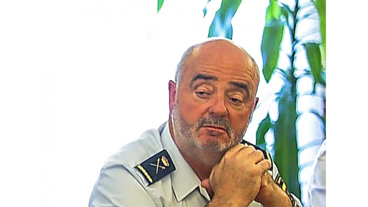 Jorge Zurita, en la presentación del nuevo comisario de Segovia.-ICAL
