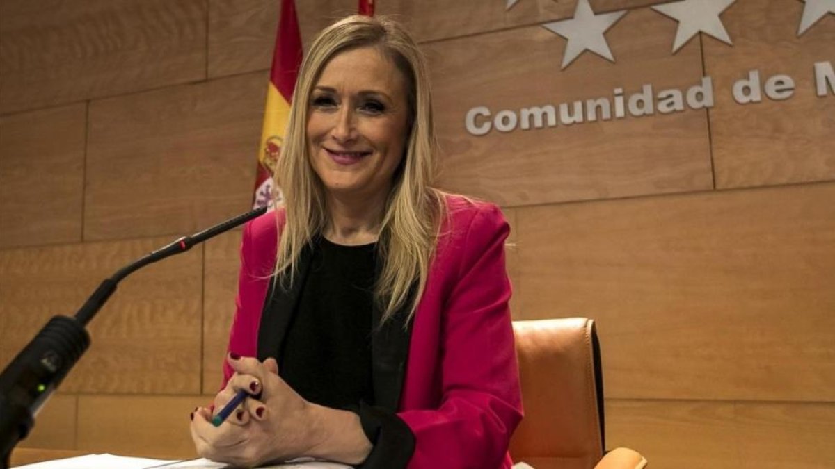 Cristina Cifuentes, presidenta de la Comunidad de Madrid.-SANTI DONAIRE