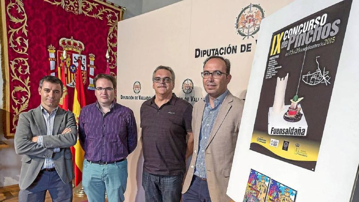 Ángel Moretón, Miguel Ángel García, Víctor Manuel Sanz y Víctor Alonso.-D.V