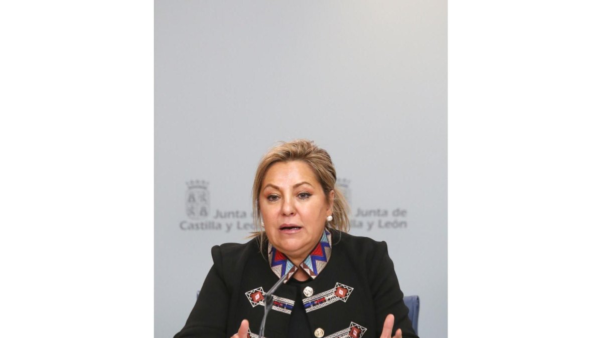 La vicepresidenta y portavoz de la Junta de Castilla y León, Rosa Valdeón, comparece en rueda de prensa tras la reunión del Consejo de Gobierno-ICAL