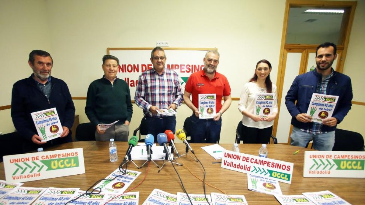 La Unión de Campesinos de Castilla y León (UCCL) presenta los actos del 40 aniversario de la constitución de la organización en Valladolid-Miriam Chacón / ICAL