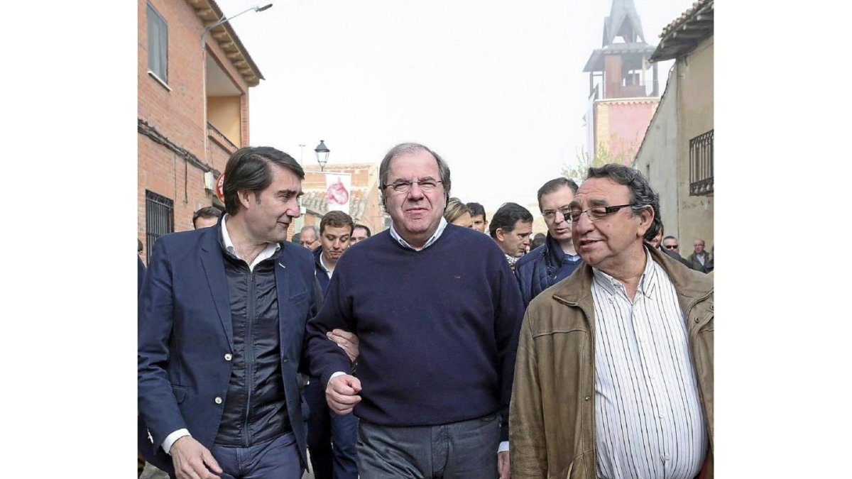 Suárez-Quiñones, Herrera y el alcalde de Villalar Luis Alonso Laguna-J. M. Lostau