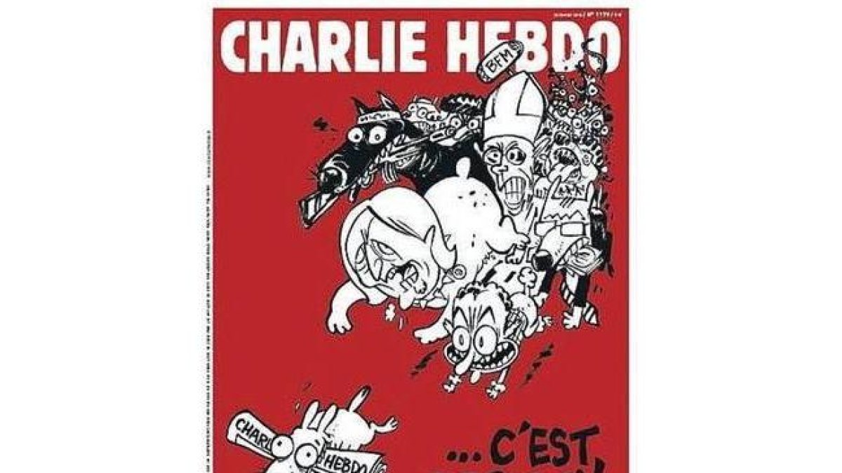 La portada del número de 'Charlie Hebdo'.-