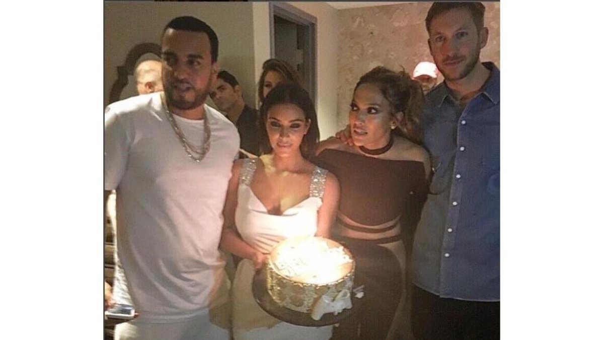 Jennifer Lopez celebra sus 47 años con Kim Kardashian, Calvin Harris, Cristiano Ronaldo e Iggy Azalea.-INSTAGRAM