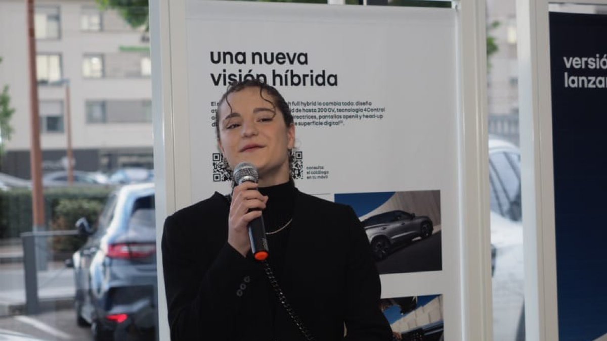 Olivia Monjas, durante su discurso.