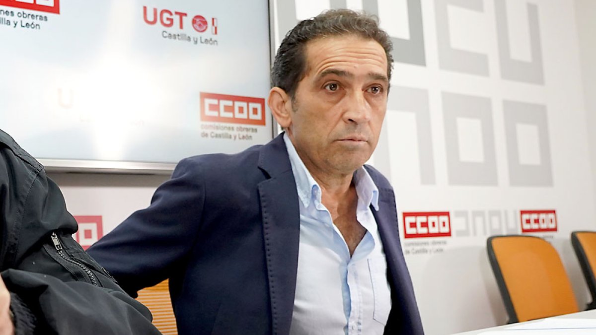 El secretario general de UGT Castilla y León, Vicente Andrés.- ICAL