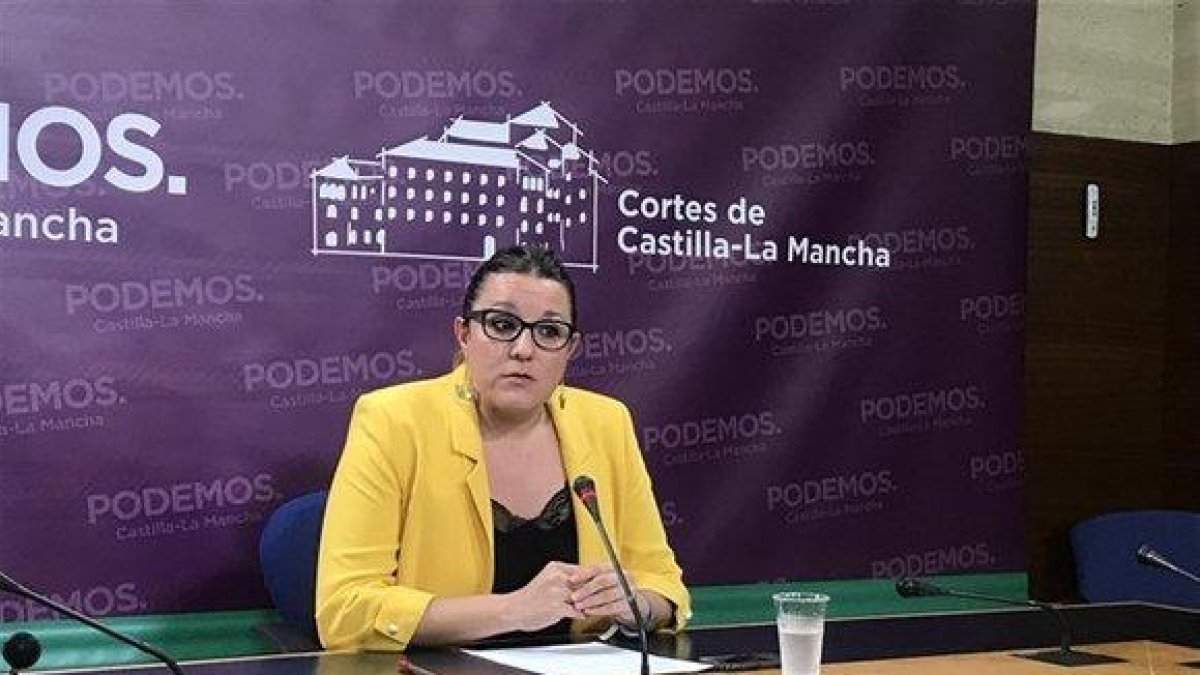 La secretaria de Organización de Podemos en Castilla-La Mancha, María Díaz.-EUROPA PRESS