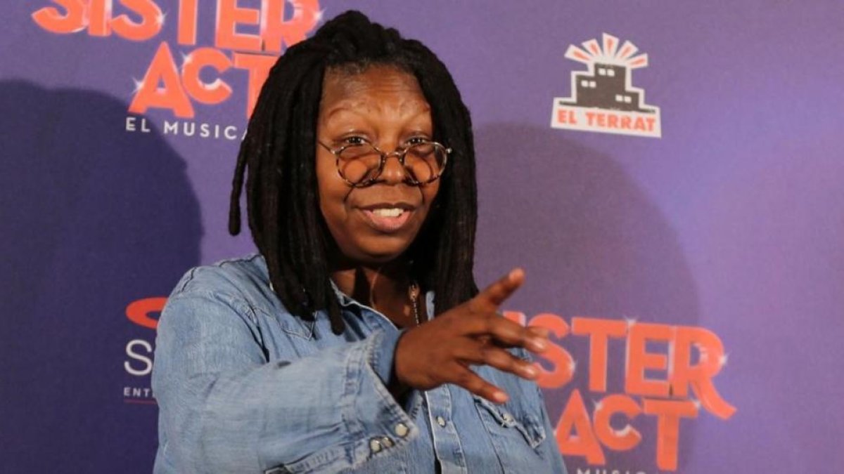 Whoopi Goldberg, en la presentación del musical 'Sister act', en Barcelona en octubre del 2014.-ELISENDA PONS