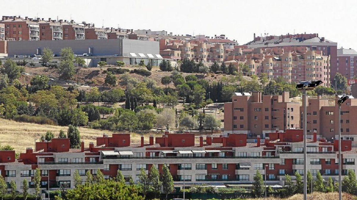 Bloques de viviendas en el barrio vallisoletano de Parquesol.