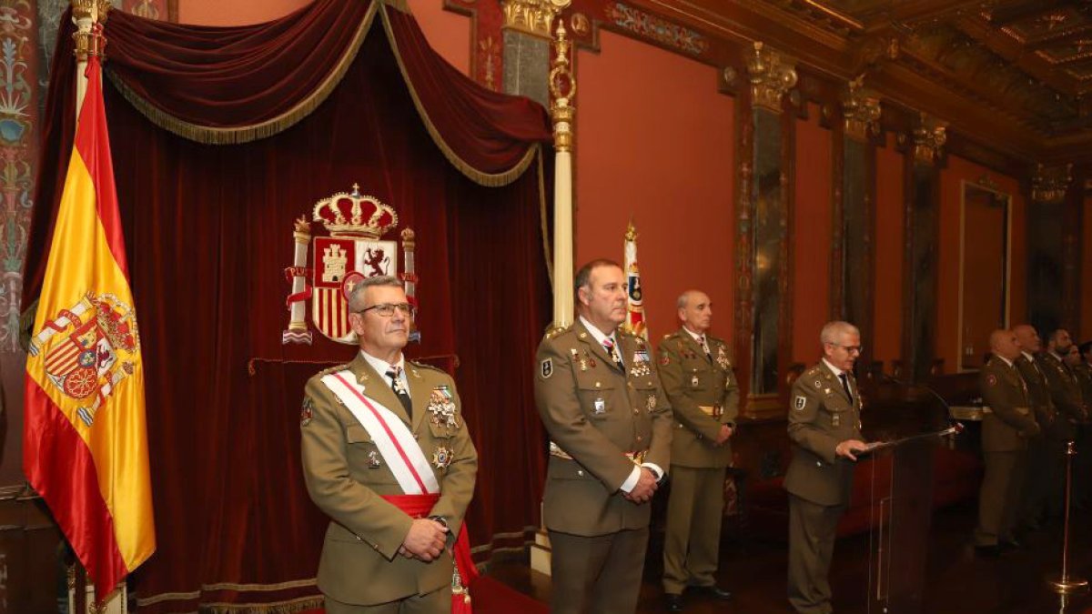 Celebración de Santa Teresa, patronal del Cuerpo de Intendencia, en el Palacio Real de Valladolid. -ICAL