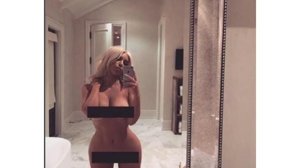 EN INSTAGRAM: Kim Kardashian se exhibe desnuda