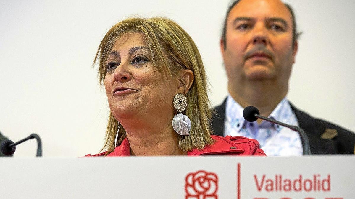 Teresa López, en una imagen de archivo durante un acto del PSOE de Valladolid.-ICAL
