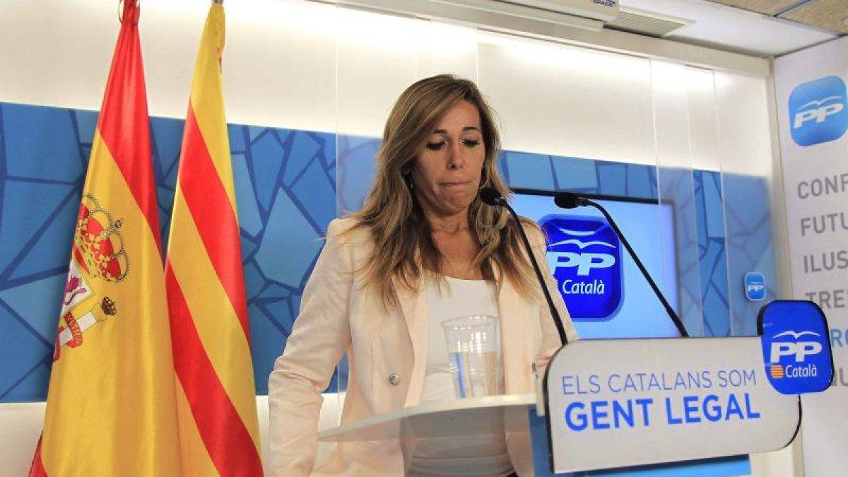 La líder de los Populares en Cataluña, Alicia Sánchez Camacho.-Foto: EFE