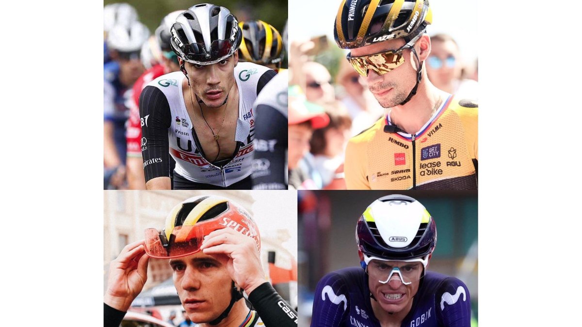 Ayuso, Roglic, Evenepoel y Mas. / E. M.