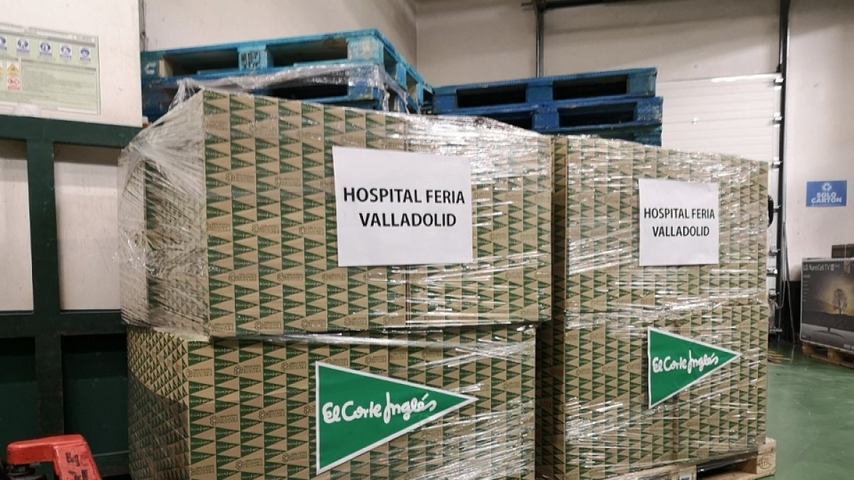 - Donación Hospital Feria Valladolid de parte de El Corte Inglés