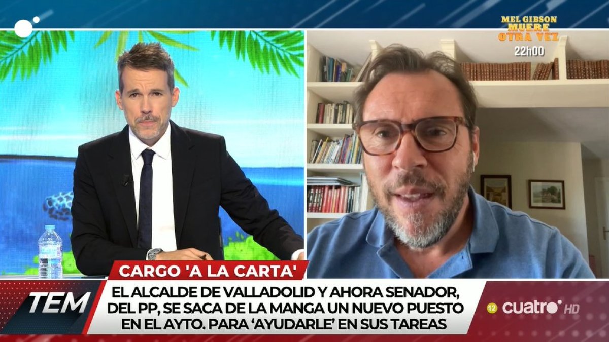 Óscar Puente en el programa 'Todo es mentira' de Cuatro para hablar sobre la nueva área de coordinación política. -E.M.