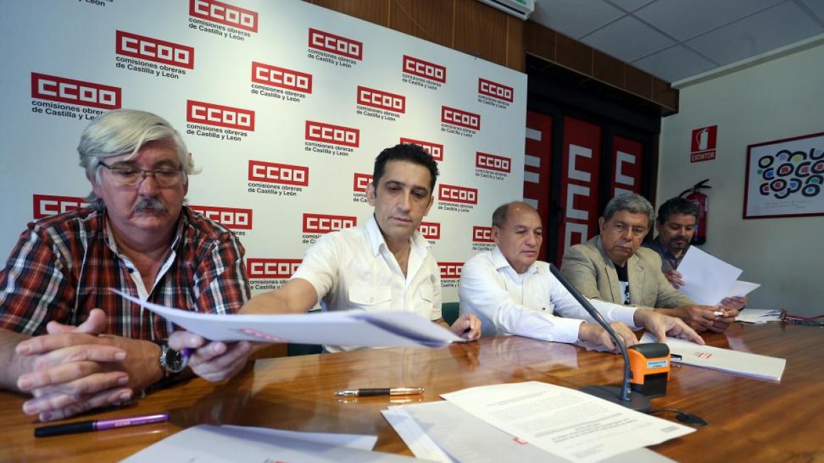 El secretario general de CCOO Castilla y León, Vicente Andrés, presenta los Acuerdos con sindicalistas latinoamericanos sobre el Diálogo Social-Miriam Chacón / ICAL