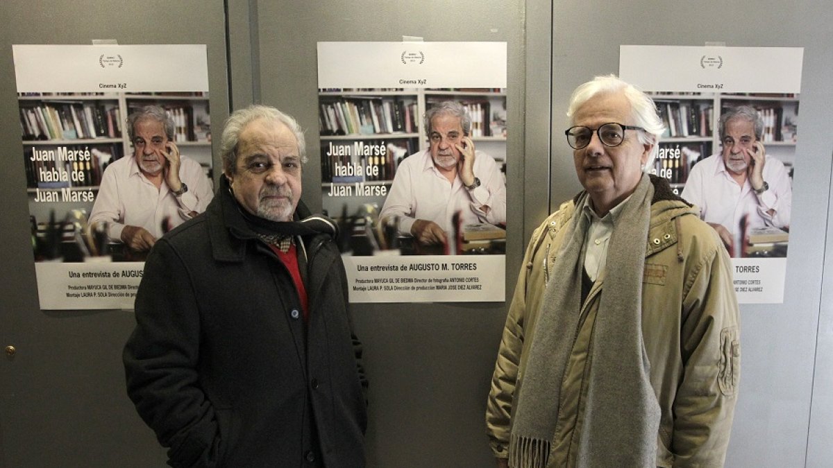 Juan Marsé y Augusto M. Torres, en 2013. | ANTONIO MORENO