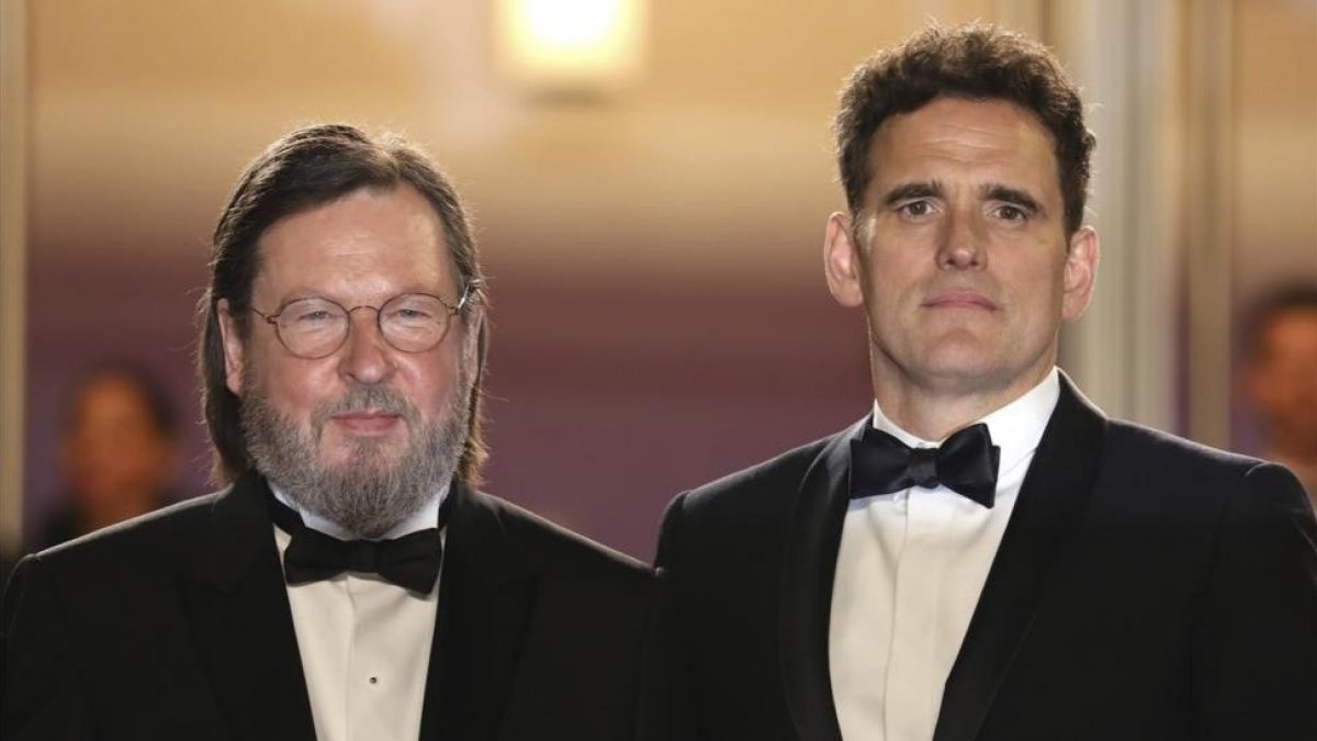Lars Von Trier y Matt Dillon, en Cannes.-/ AP / VIANNEY LE CAER