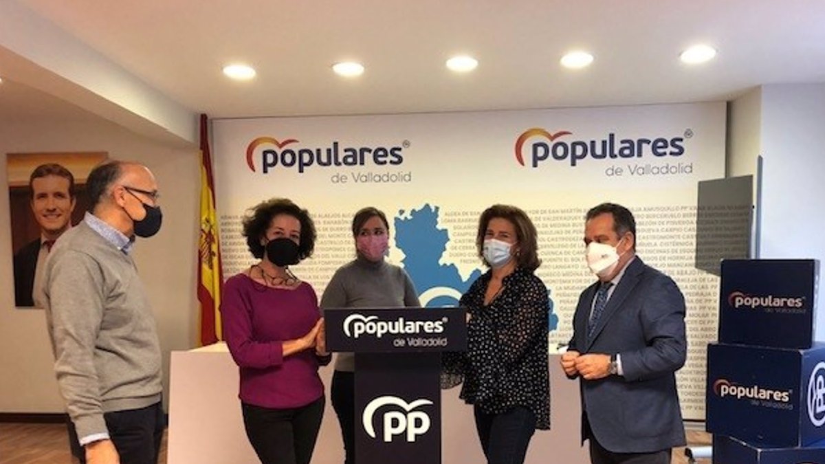 Imagen de la rueda de prensa ofrecida por el PP de Valladolid. - EUROPA PRESS