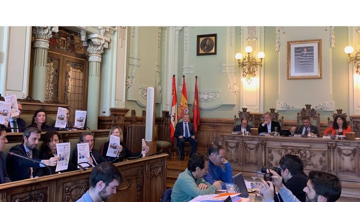 Imagen del Pleno municipal en el Ayuntamiento de Valladolid. - EUROPA PRESS