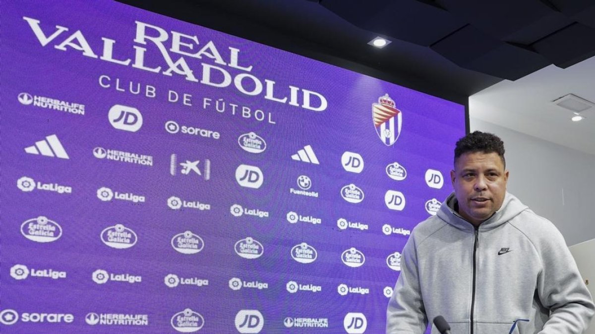 Ronaldo Nazário, en su última rueda de prensa.